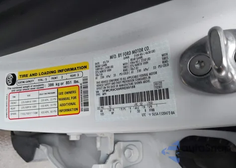 2024 Ford Bronco Sport Outer Banks из США, поврежденный, VIN 3FMCR9C69RRE89188